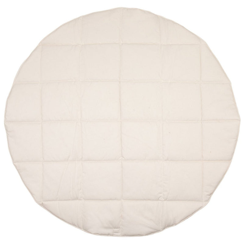 Runde Samt-Spielmatte „Soft Beige“