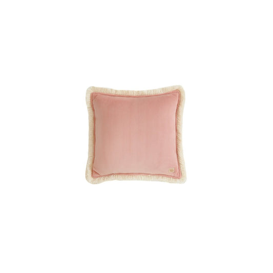 Moi Mili Samtkissen „Soft Apricot“ mit Fransen – 40 × 40 cm – Produktfoto 2