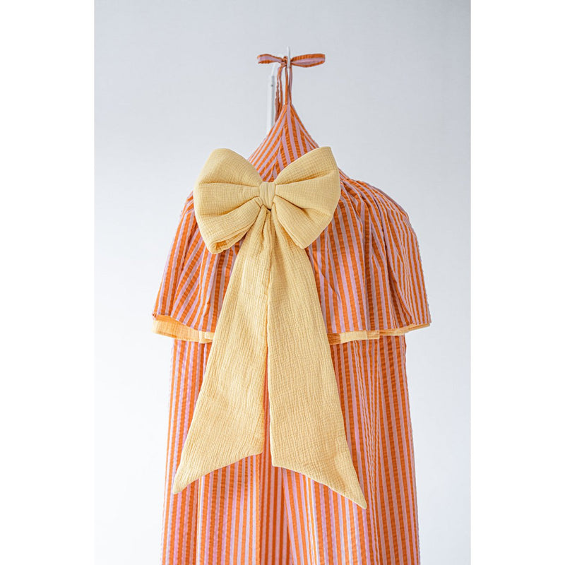 Baumwoll-Baldachin „Pink Orange Stripe“