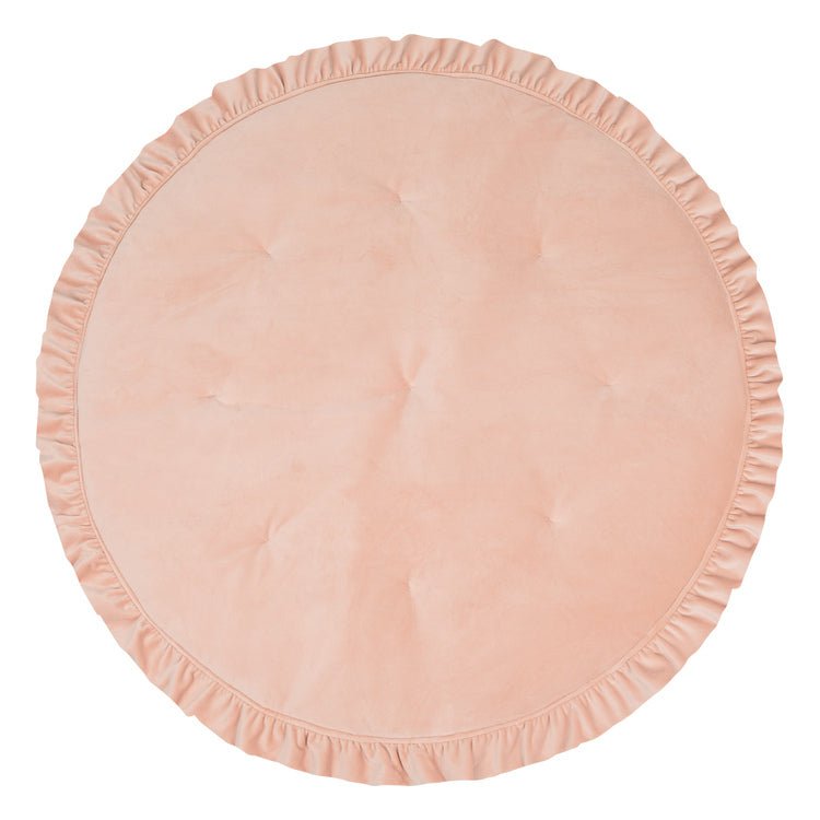 Samtmatte mit Rüschen „Apricot Blush“