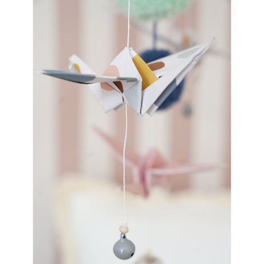 Origami-Mobile fürs Kinderzimmer „Pastellfarben“