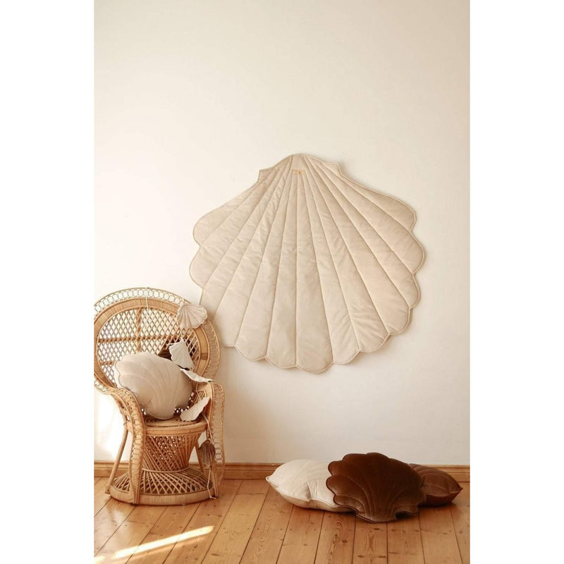 Samt-Muschelspielmatte „Creme“