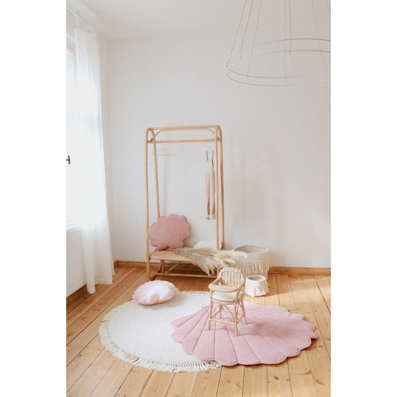 Samt-Muschelkissen „Blush Shell“