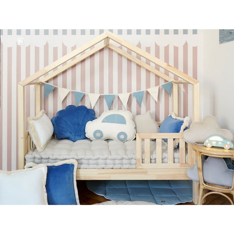 Stoff-Wimpelgirlande „Soft Denim“