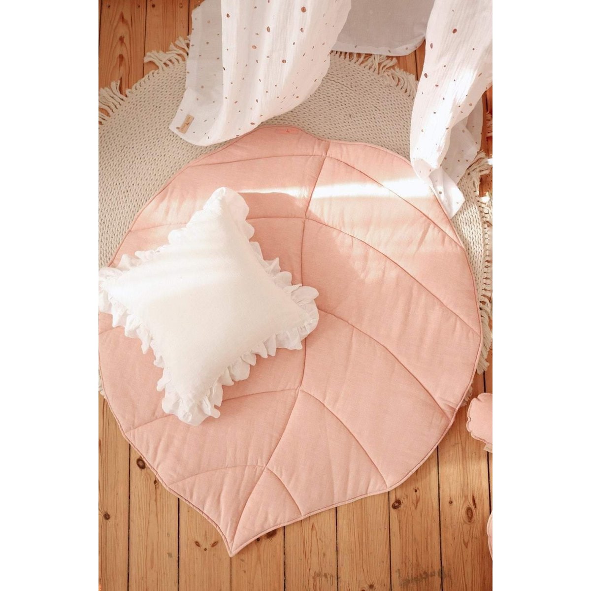 Moi Mili Leinen-Blattmatte „Soft Blush“ – Produktansicht