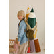 Buntstift-Samtkissen „Grün“