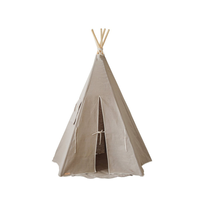 Tipi-Spielzelt „Natural Linen“ aus Leinen