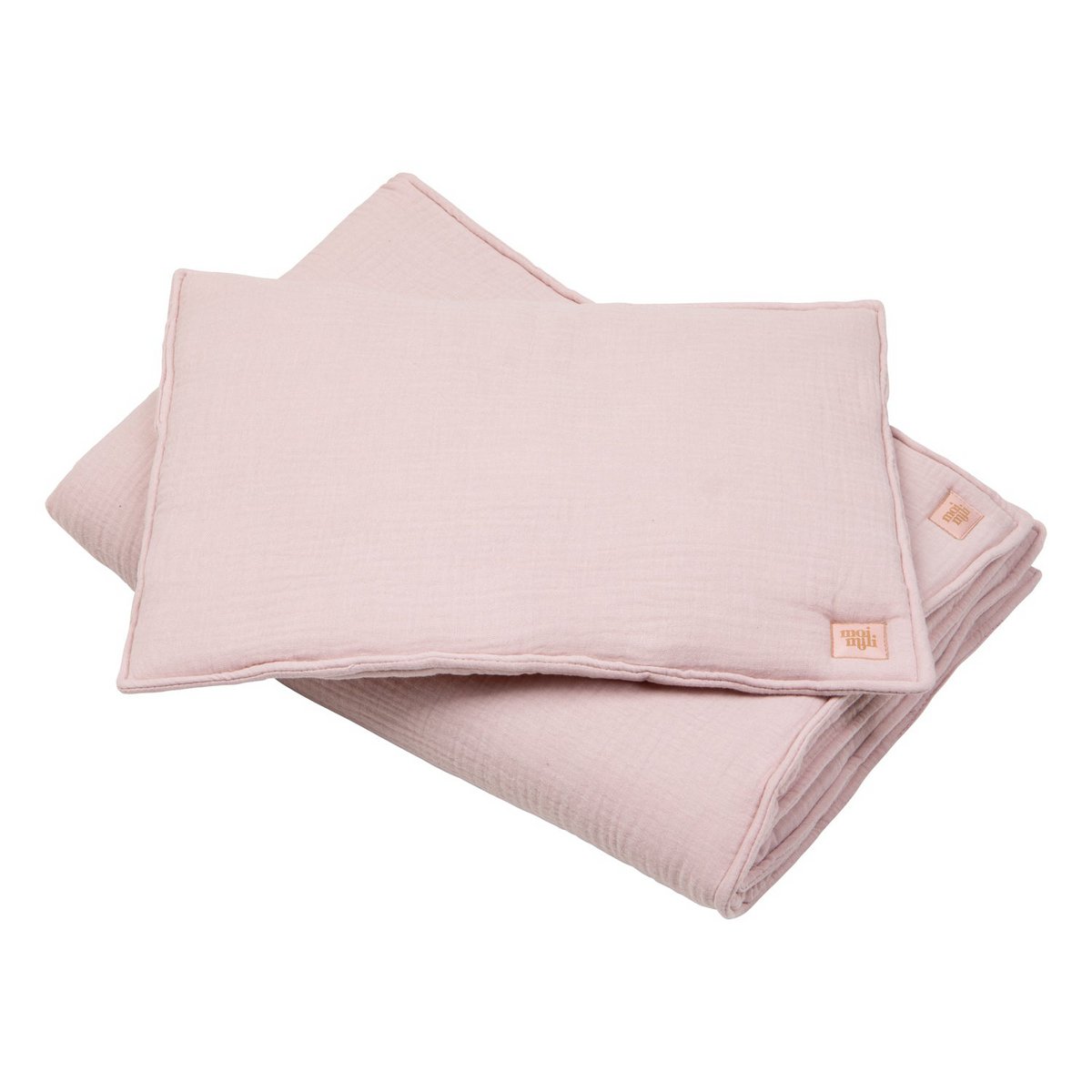 Moi Mili Musselin-Bettset „Baby Pink“ – Produktansicht