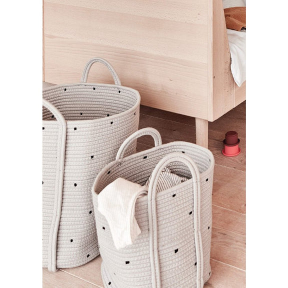 Dot Baumwollseilkörbe – 2er-Set von OYOY Living Design – weitere Produktansicht 2