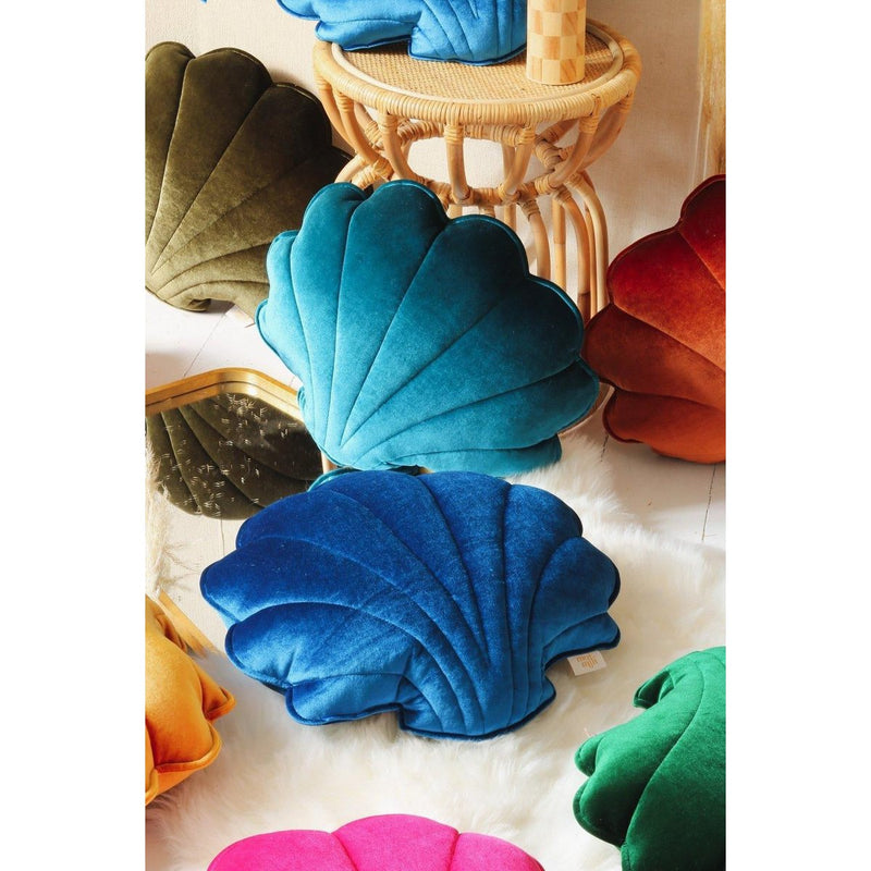 Samt-Muschelkissen „Sea Eye Pearl“