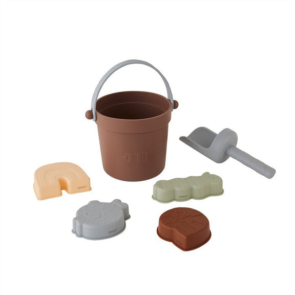 Leo-Strand-Set – Choko – H21,3 × L18 × B14,8 cm von OYOY MINI