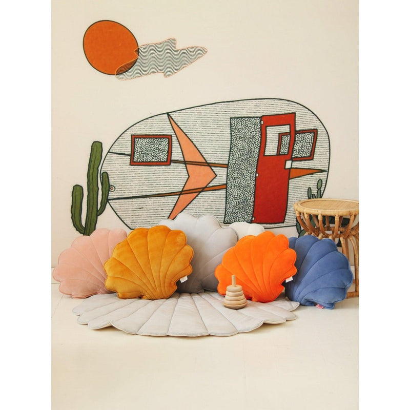 WSamt-Muschelkissen „Apricot“