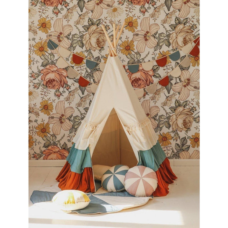 Patchwork-Kissen „Blue Candy“
