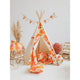 Tipi-Set „Picknick mit Blumen“ mit Spielmatte