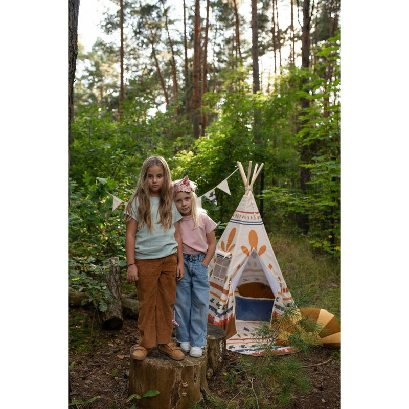 Runde Baumwollmatte „Native Vibe“