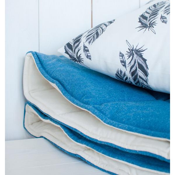 Runde Baumwollmatte „Jeans“