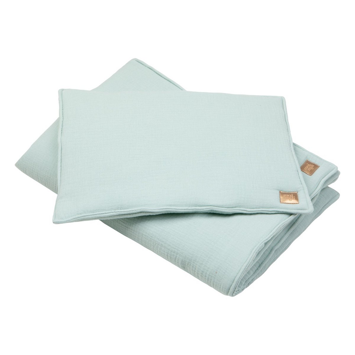 Moi Mili Musselin-Bettset „Soft Mint“ – Produktansicht