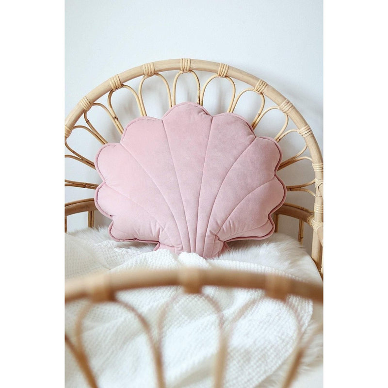 Samt-Muschelkissen „Blush Shell“