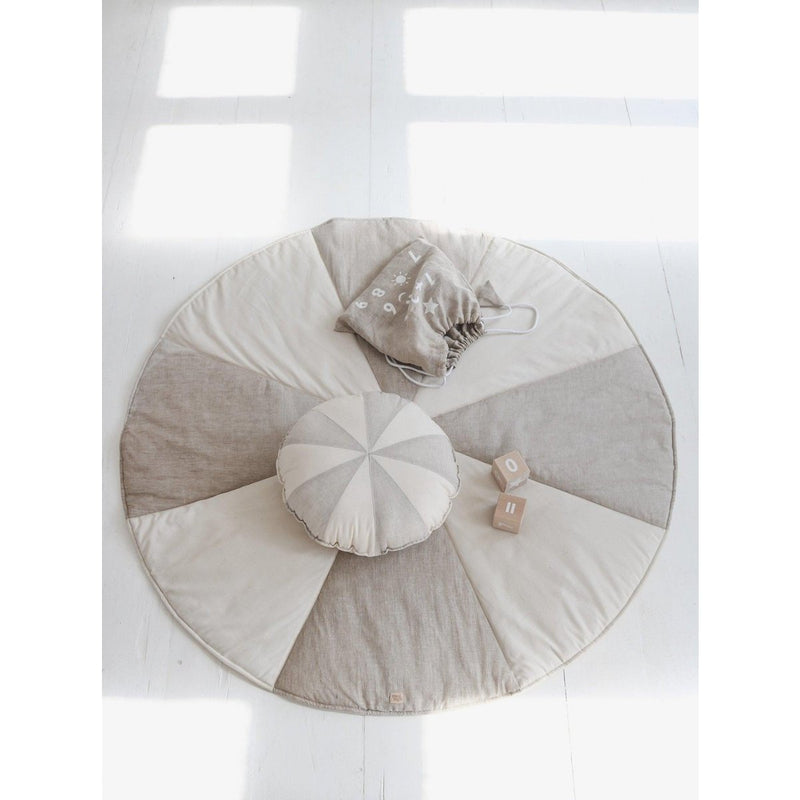Runde Patchwork-Matte „Cream Candy“ – Ø 120 cm
