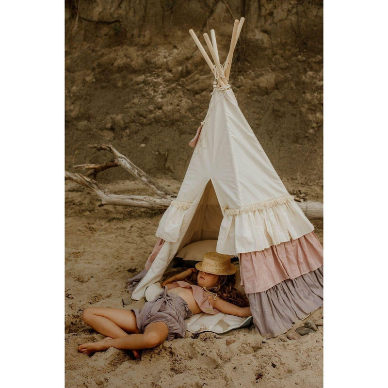 Tipi-Zelt „Powder Frills“ mit Rüschen