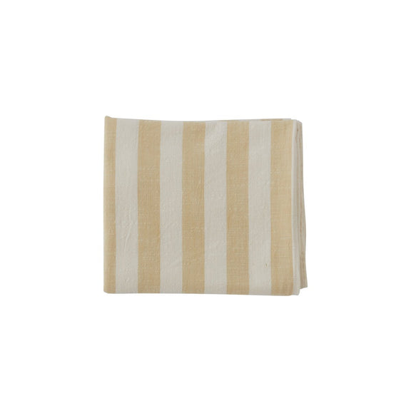 Gestreifte Tischdecke – 200 × 140 cm – Vanille – H200 × B140 cm von OYOY Living Design