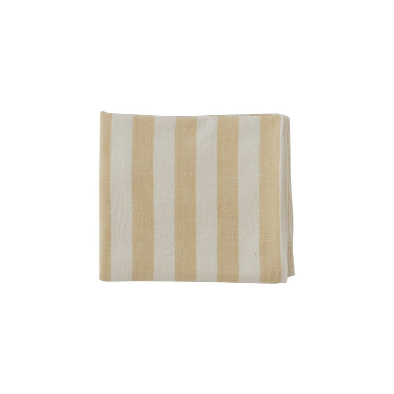 Gestreifte Tischdecke – 200 × 140 cm – Vanille – H200 × B140 cm von OYOY Living Design