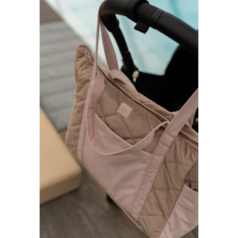 Samt-Reisetasche „Blush Beige“