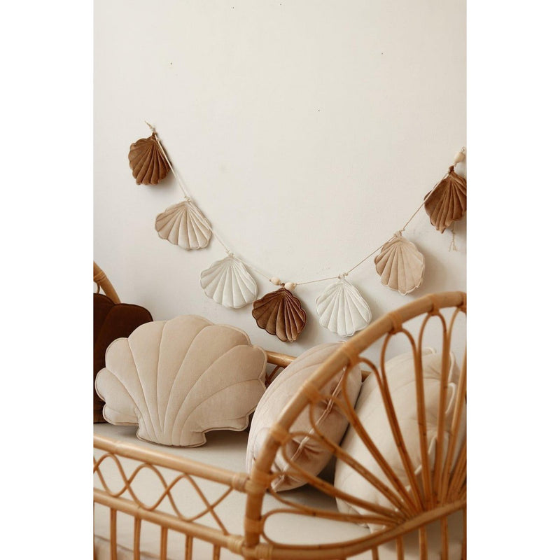 Samt-Girlande „Beige Pearl“