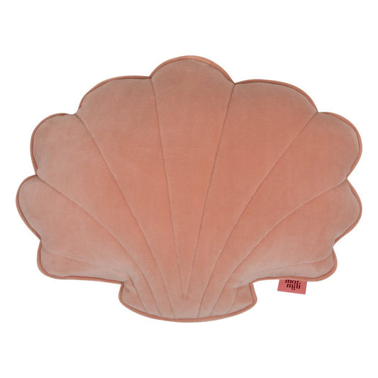 Moi Mili WSamt-Muschelkissen „Apricot“ – Produktfoto 2