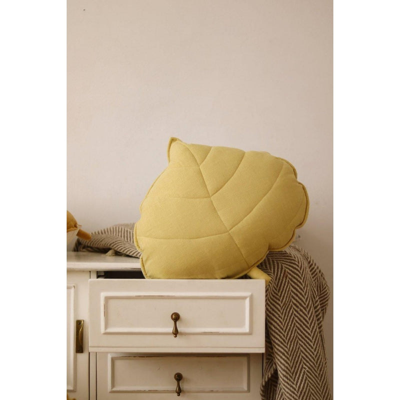 Leinen-Blattkissen „Honey“
