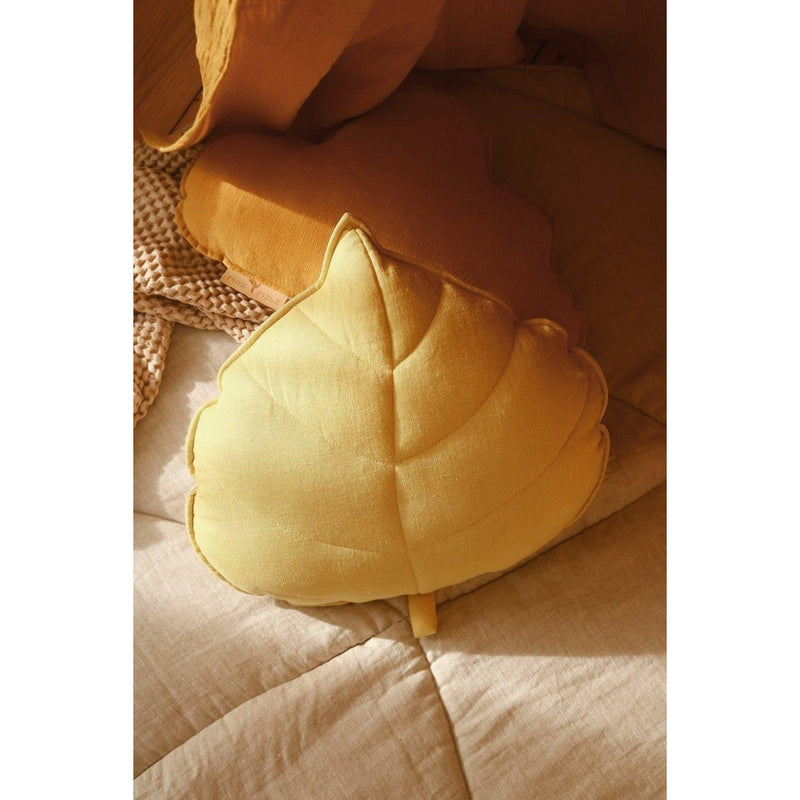 Leinen-Blattkissen „Honey“