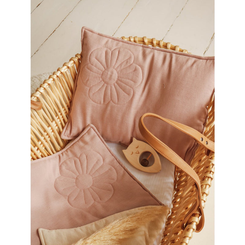 Leinen-Bettset „Bloom Powder Rose“