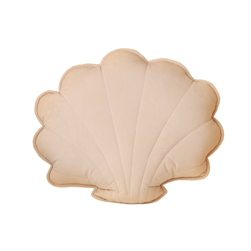 Samt-Muschelkissen „Puderrosa“
