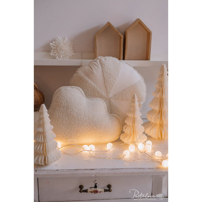 Bouclé-Wolkenkissen „White Teddy“