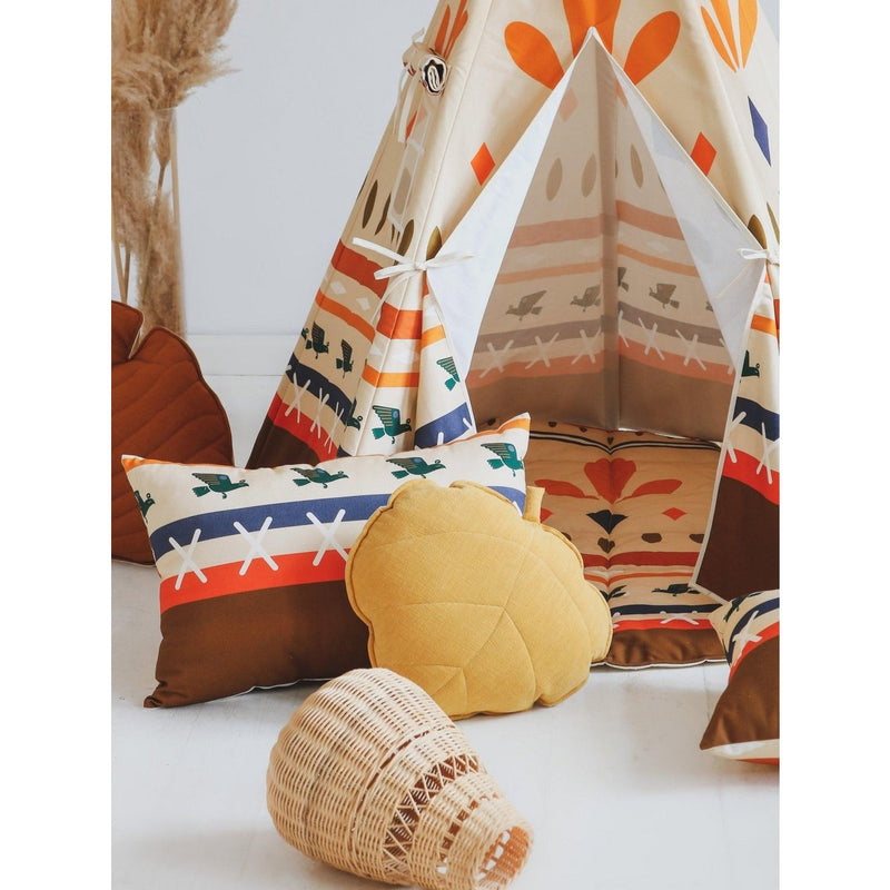 Runde Baumwollmatte „Native Vibe“