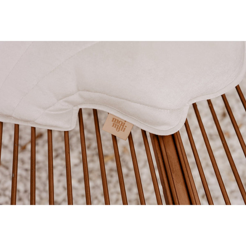 Samt-Muschelkissen „White Pearl“