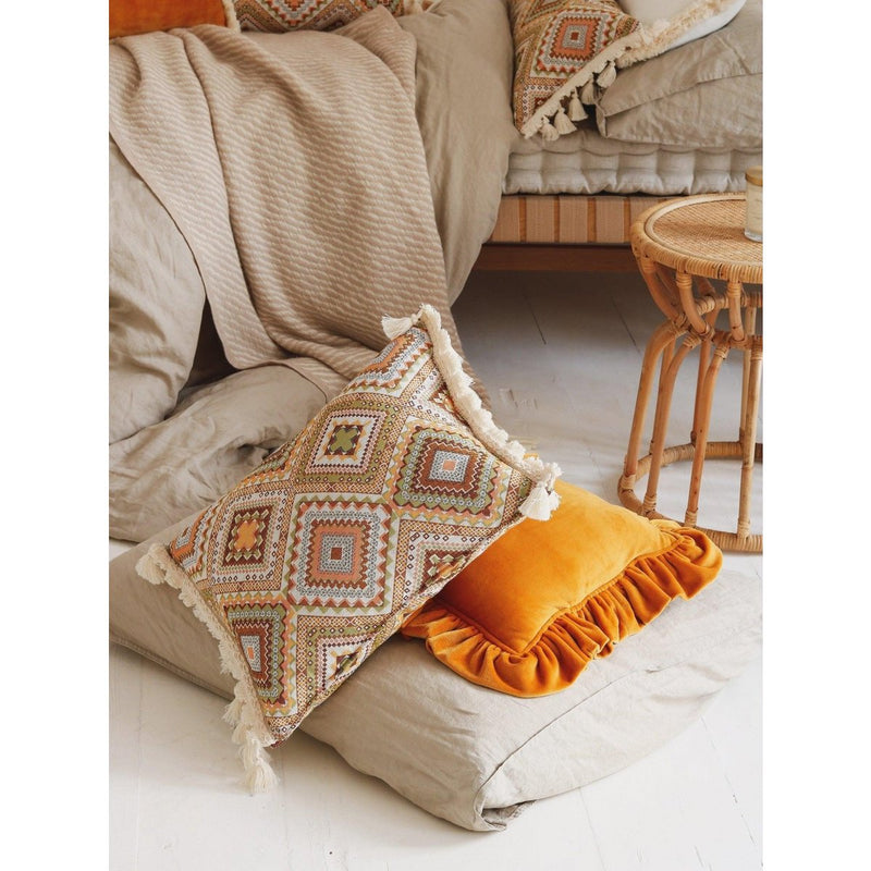 Kissen „Boho Tribe“ mit Fransen