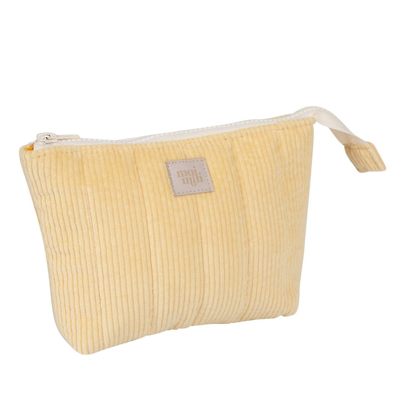 Cord-Kosmetiktasche „Butter Yellow“