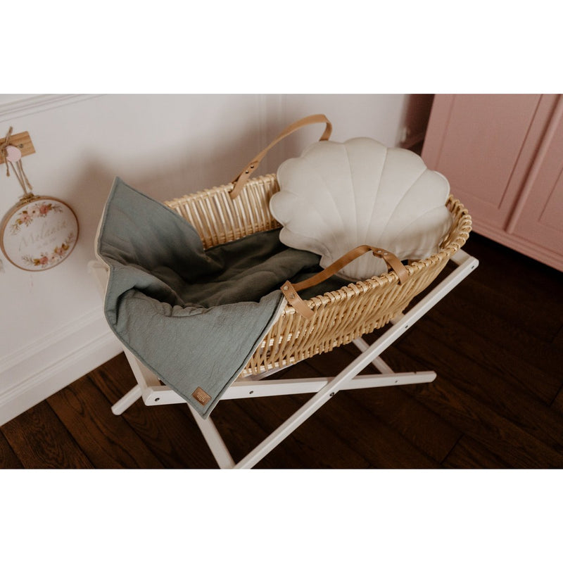 Samt-Muschelkissen „Cream Pearl“