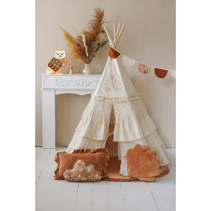 Baumwoll-Tipi „Boho Embroidery“