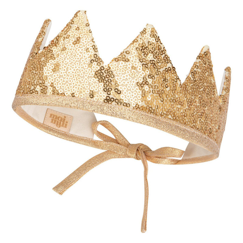 „Goldene Pailletten“ Märchenkrone und Zauberstab-Zauberset