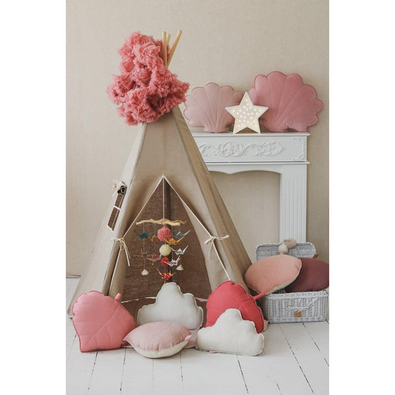 Moi Mili Tipi-Set „Natural Linen“ mit Blatt-Spielmatte – Produktfoto 9