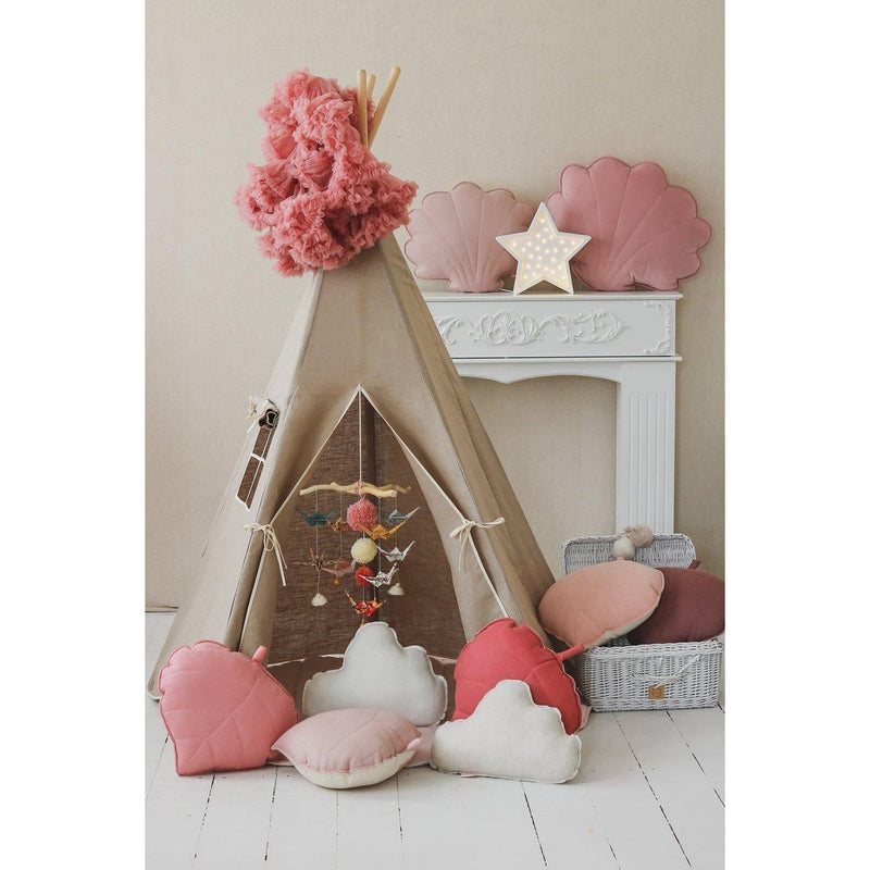 Moi Mili Tipi-Set „Natural Linen“ mit Blatt-Spielmatte – Produktfoto 9