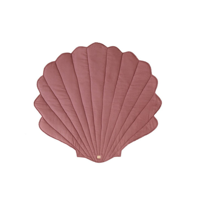 Leinen-Muschelmatte „Marsala“