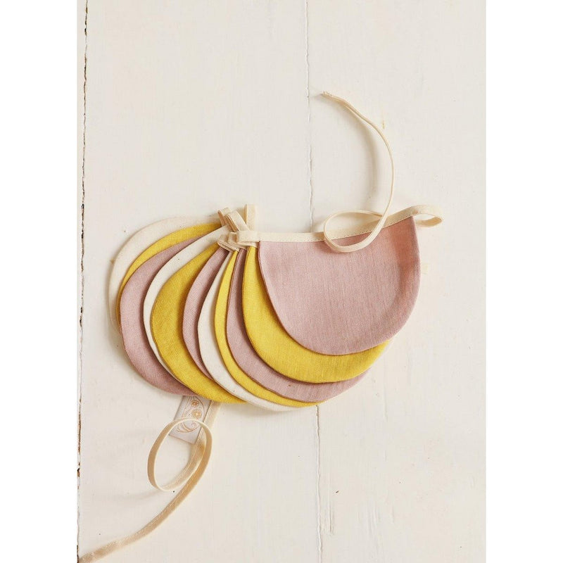 Leinen-Halbmondgirlande „Powder Pink Circus“