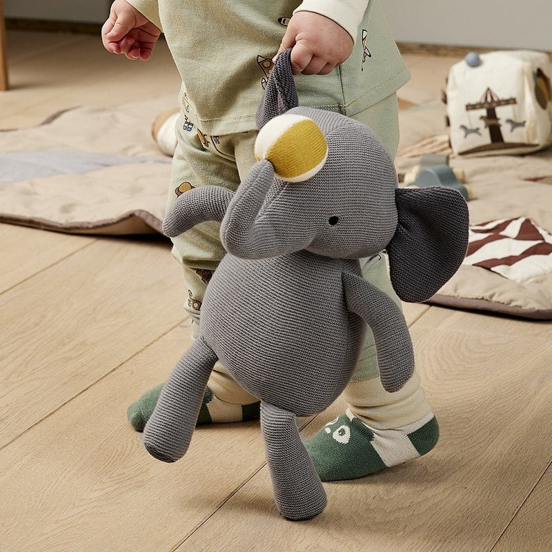 Weitere Ansicht von Kuscheltier „Fille Elefant“ – Grau aus Bio-Baumwolle