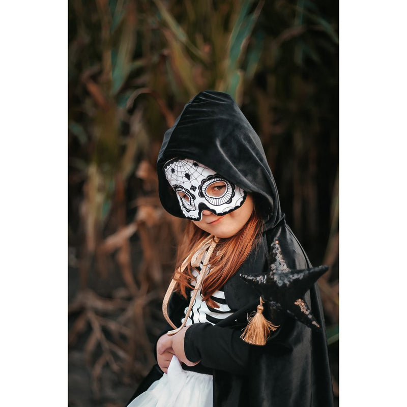 Totenkopfmaske „Black Halloween“