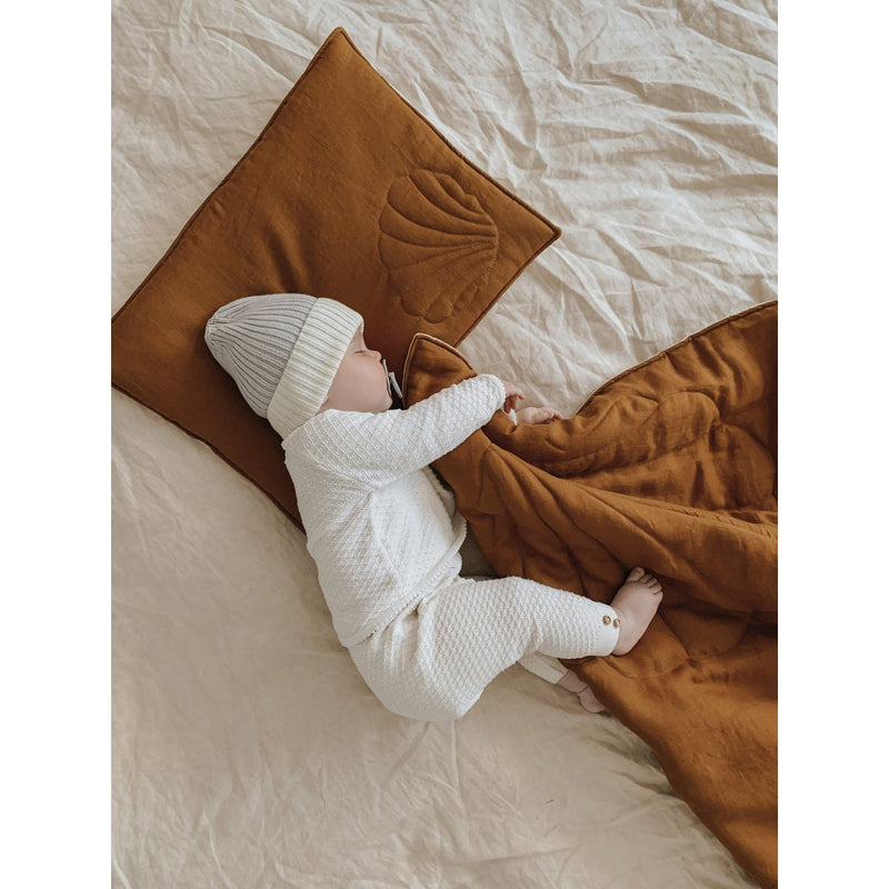 Leinen-Bettset „Caramel Shell“ – Large