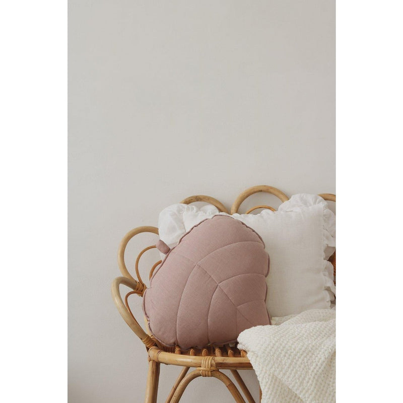 Leinen-Blattkissen „Powder Rose“
