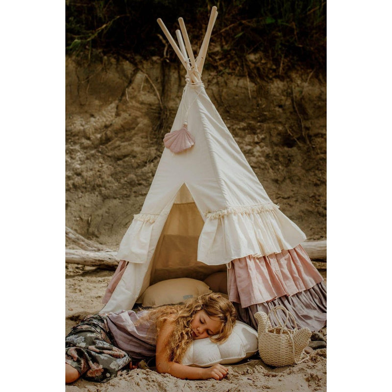 Tipi-Zelt „Powder Frills“ mit Rüschen